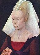 Rogier van der Weyden Portrait einer Dame painting